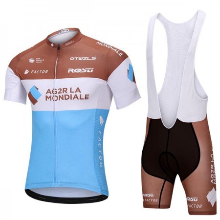 Tenue Cycliste et Cuissard à Bretelles Femme 2018 AG2R La Mondiale  N001